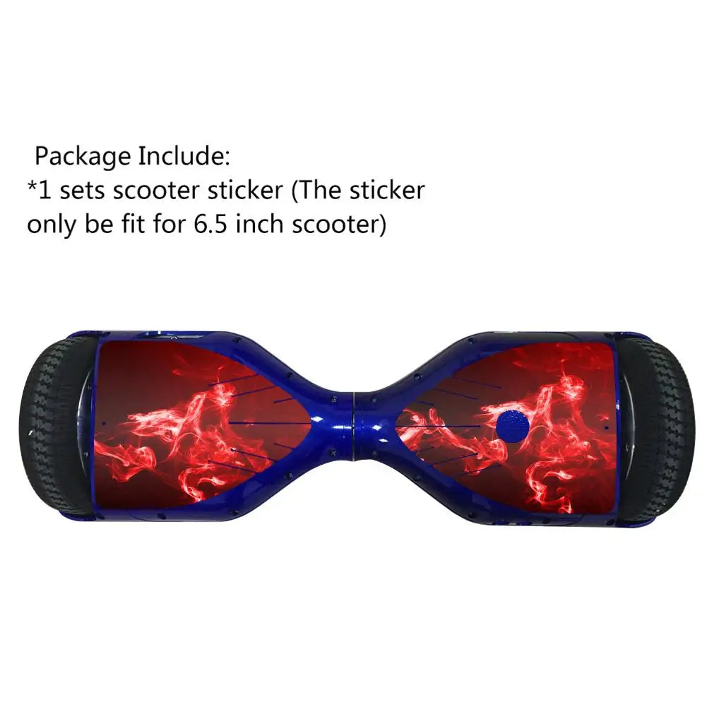 6.5 Inch Electric Scooter Sticker Hoverboard Gyro Scooter Skateboard Sticker Two Wheel Balance Board Hover Scooter