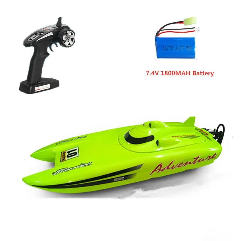 40KM/H Electric High Speed RC Speedboat 53CM Large Two-way Navigation Anti-Collision 2.4G RC Racing Boat Waterproof  Water Game