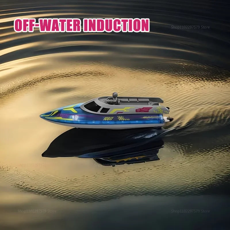 2025 JC017 RC Boat High Speed 2.4GHz Waterproof Electric Racing Toy 15 km/h Remote Control Boat for Boys Kids Teen Gift