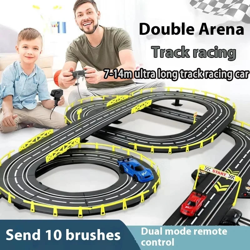 Hot selling electric remote-controlled track racing toys for large-scale track competitions 8-10 parent-child interactive toys