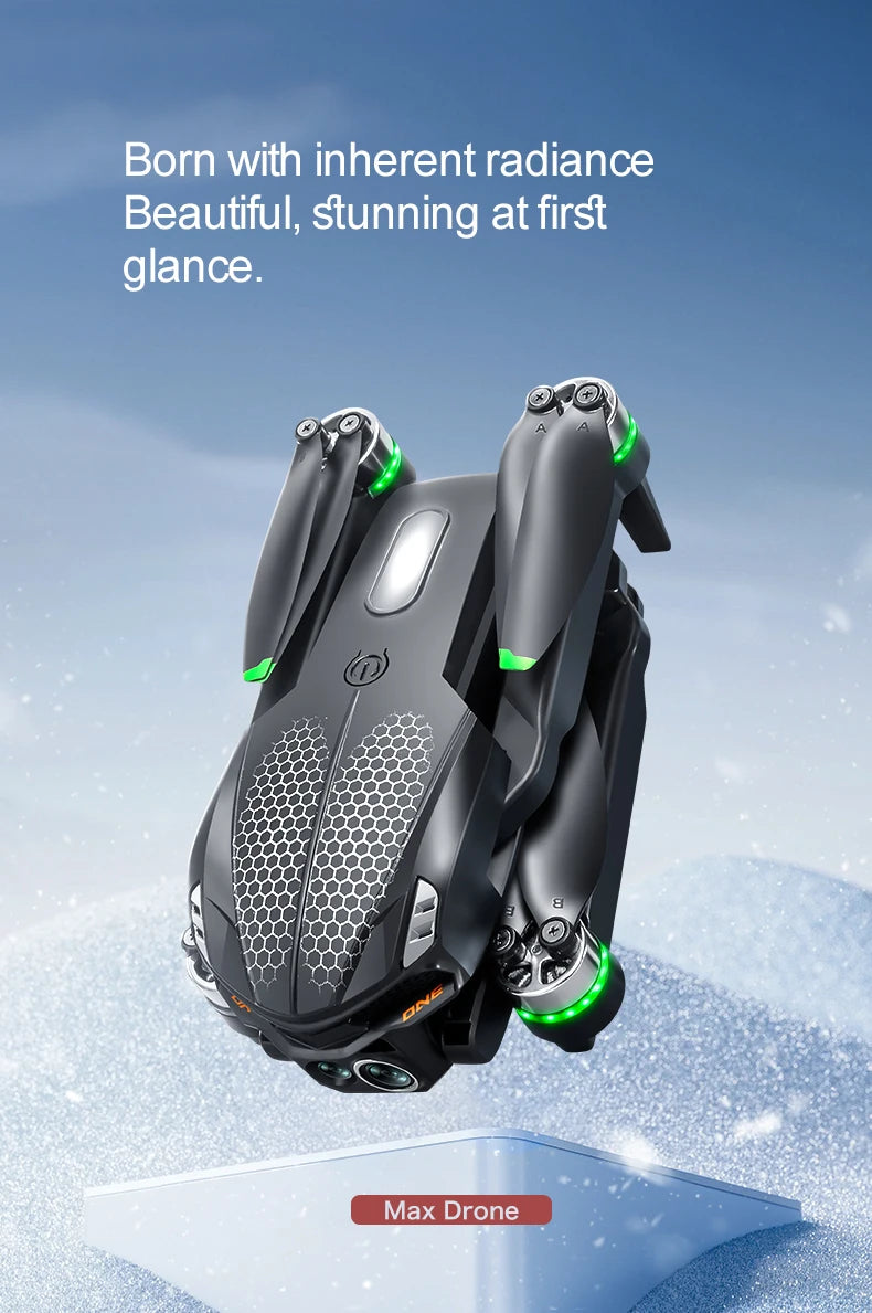 2025 S168 RC Drone 2.4inch Screen Brushless Motor 8K HD Dual Cameras Optical Flow Positioning Intelligent Avoidance Aircraft Toy