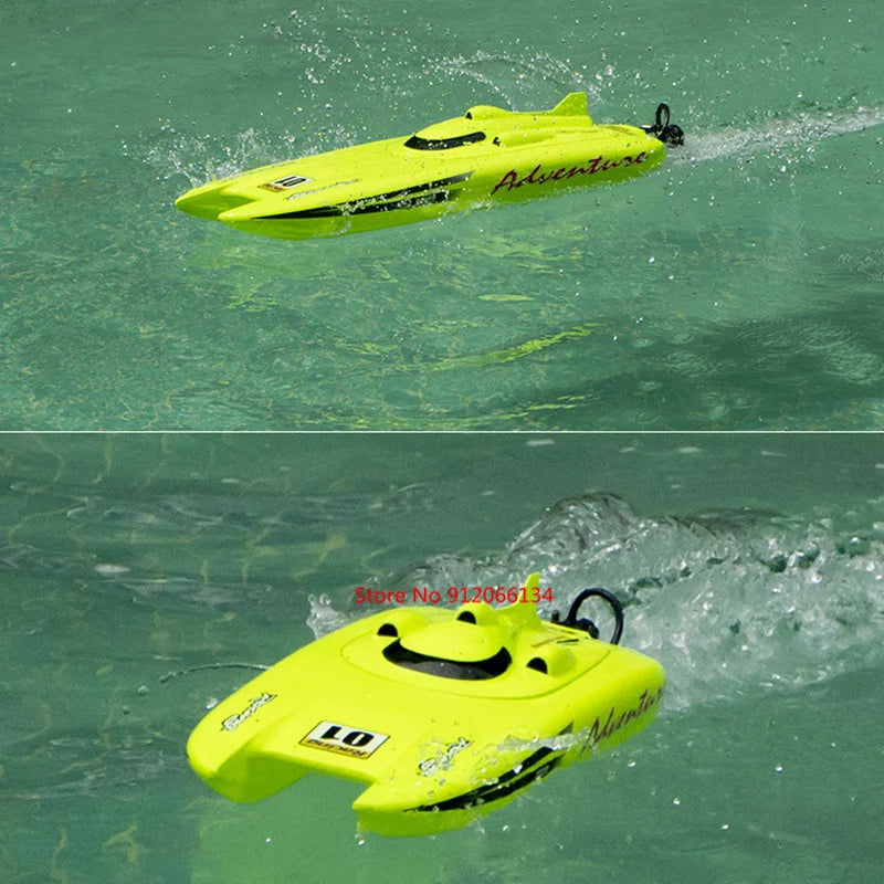 40KM/H Electric High Speed RC Speedboat 53CM Large Two-way Navigation Anti-Collision 2.4G RC Racing Boat Waterproof  Water Game