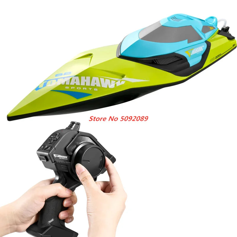 70KM/H High Speed 50CM Big 200M Remote Control Ship Boat Rowing Waterproof Capsize Reset RC Racing Boat Speedboat Add Carry Bag