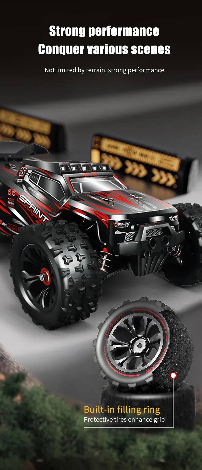 4WD 1:16 85KM/H Super Brushless 50KM/H Brushed RC Car 4x4 Off Road Remote Control High Speed Drift Racing Truck Toy Kids Adults