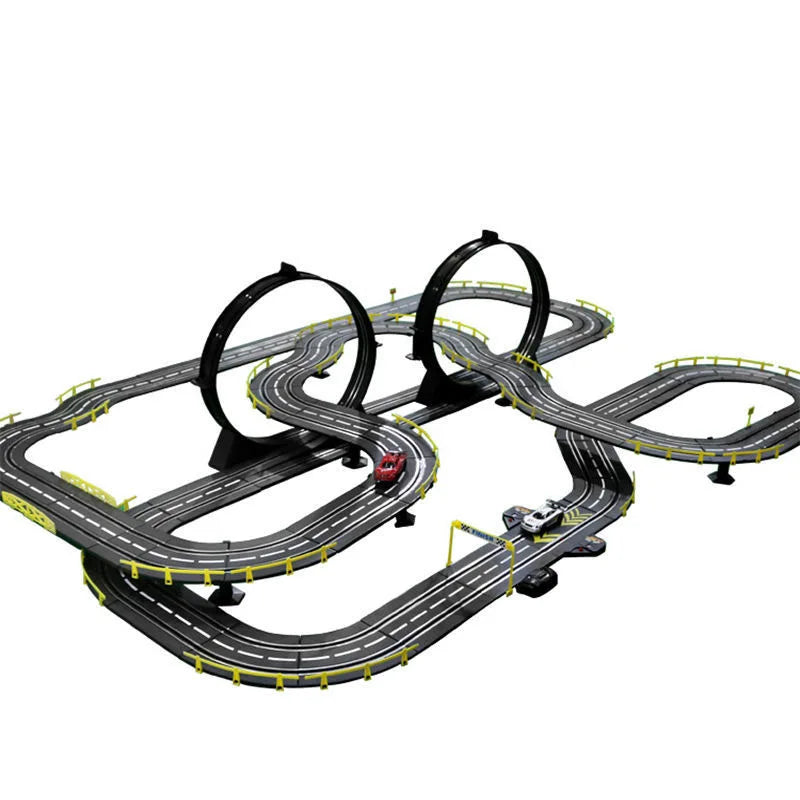 Electric 1/43 Rail Car Double Racing Track Toy Autorama Circuit Voiture Remote Control Car  Electric Railway Slot Race Car Toy