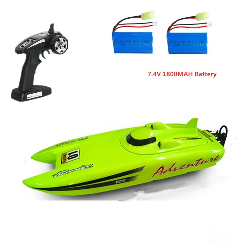 40KM/H Electric High Speed RC Speedboat 53CM Large Two-way Navigation Anti-Collision 2.4G RC Racing Boat Waterproof  Water Game