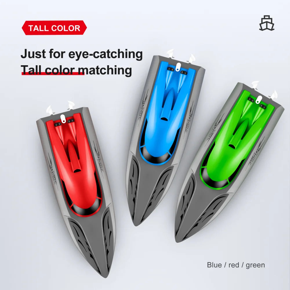 Rc Boat 20Km/h Remote Control Speedboat Dual Motor Radio-Controlled Racing Ship for Pools and Lakes Simulated Model Kids Gift