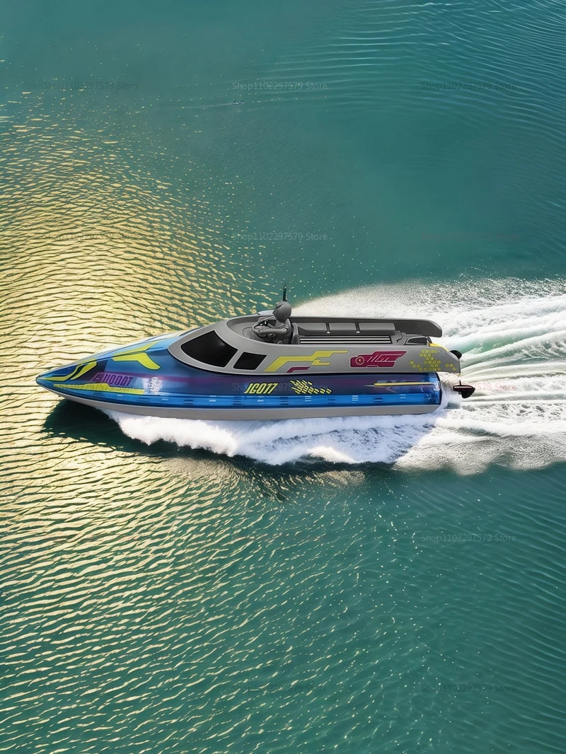 2025 JC017 RC Boat High Speed 2.4GHz Waterproof Electric Racing Toy 15 km/h Remote Control Boat for Boys Kids Teen Gift