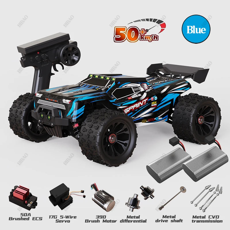 4WD 1:16 85KM/H Super Brushless 50KM/H Brushed RC Car 4x4 Off Road Remote Control High Speed Drift Racing Truck Toy Kids Adults