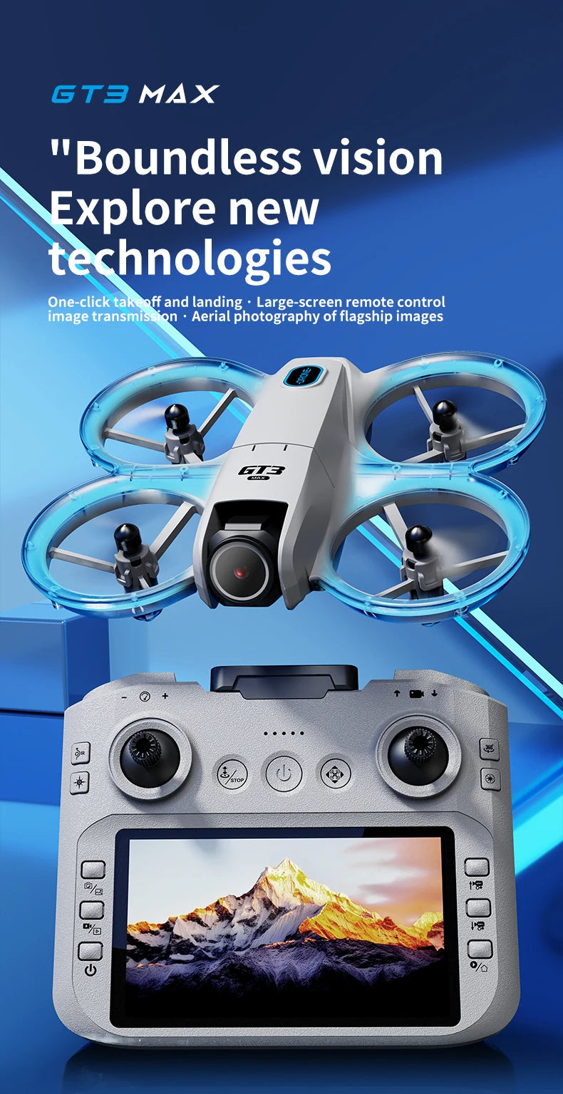 GT3 MAX Mini Drone 5G GPS Professional 8K HD Aerial Photography Remote Control Aircraft HD Dual Camera Quadcopter boy Toys Gifts
