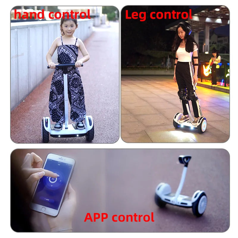 High Quality 36V Lithium Battery HoverBoard 8inch Bluetooth Self-Balancing Electric Scooter With Steering Handle