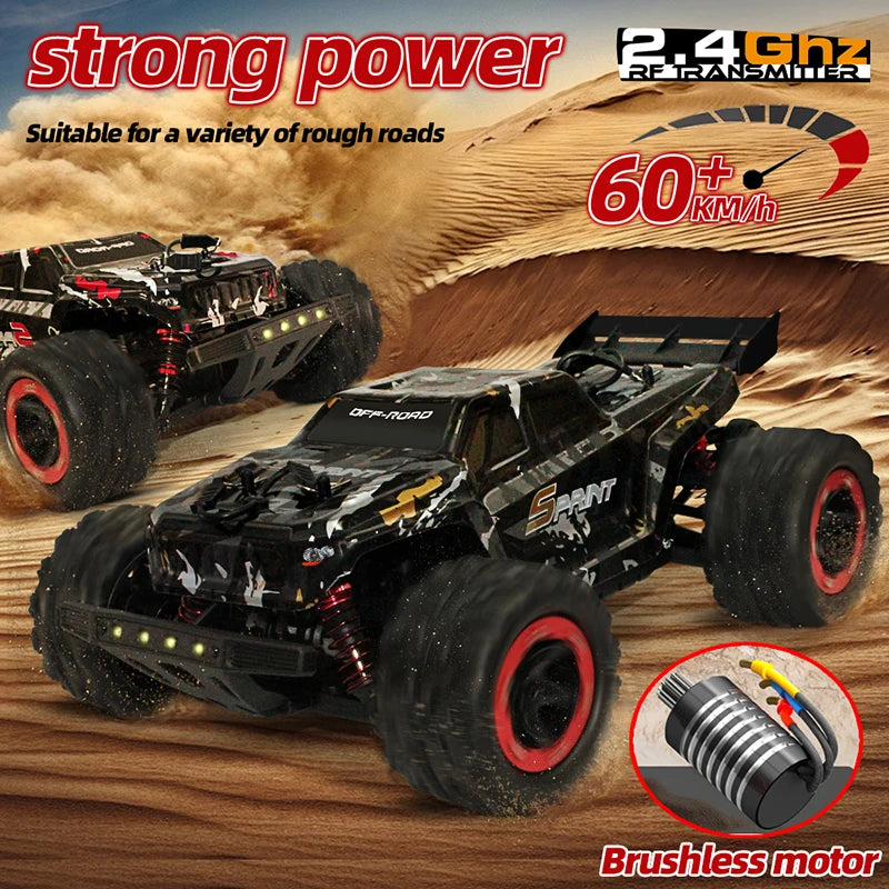remote control car Four-wheel drive high-speed car 60km/h off-road remote cars Suitable for adults or children over 14 years old