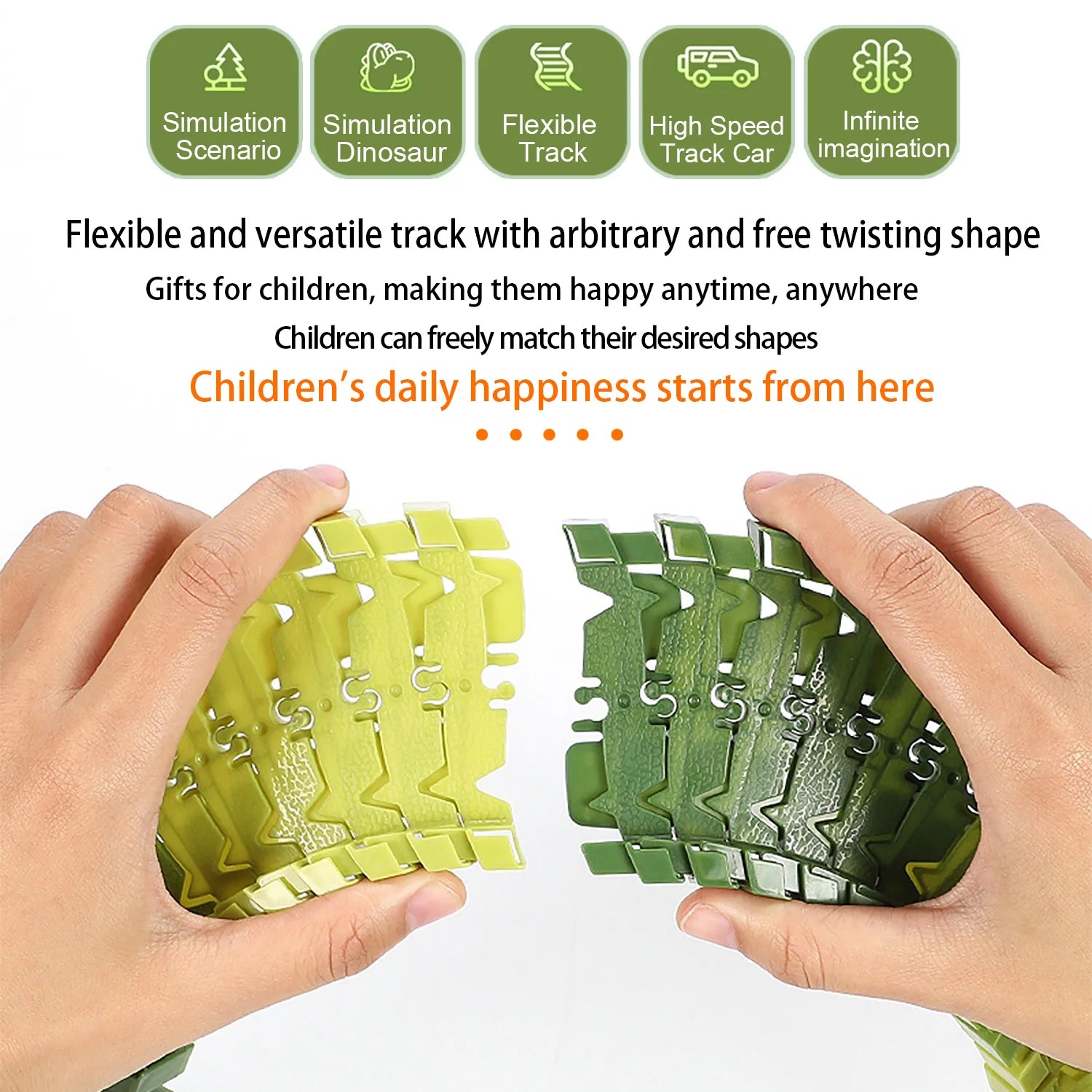 Magic Climbing electric Engineering car Racing Track dinosaur Car Flexible Educational Rail Car Puzzle Toy for Kids