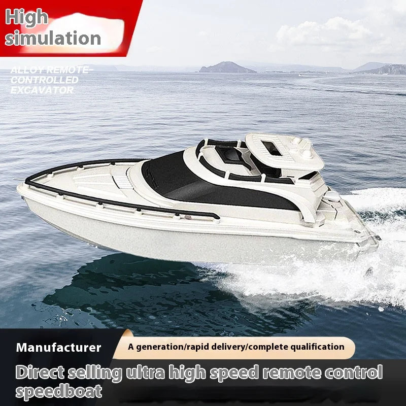 Remote Control Boats Can Be Launched To Simulate High-Speed Speedboats Electric Steamboats Children Boys Water Park Toys Outdoor