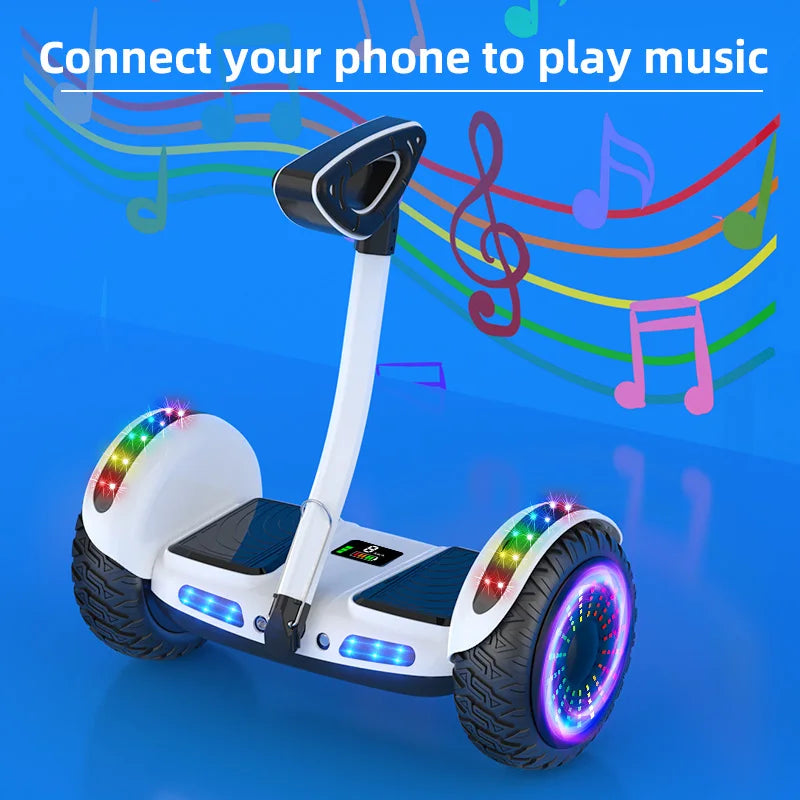 High Quality 36V Lithium Battery HoverBoard 8inch Bluetooth Self-Balancing Electric Scooter With Steering Handle