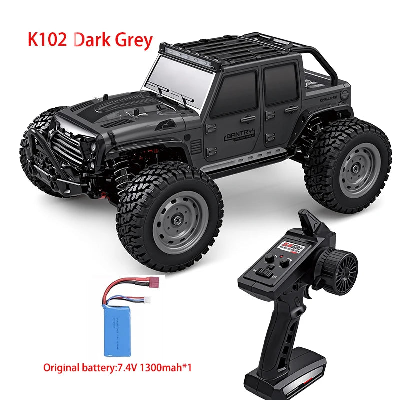parkten RC Cars 2.4G 50 KM/H High Speed Racing With LED 4WD Drift Remote Control Off-Road 4x4 Truck Toys for Adults And Kids