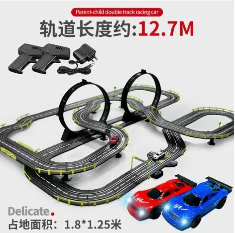 Hot selling electric remote-controlled track racing toys for large-scale track competitions 8-10 parent-child interactive toys