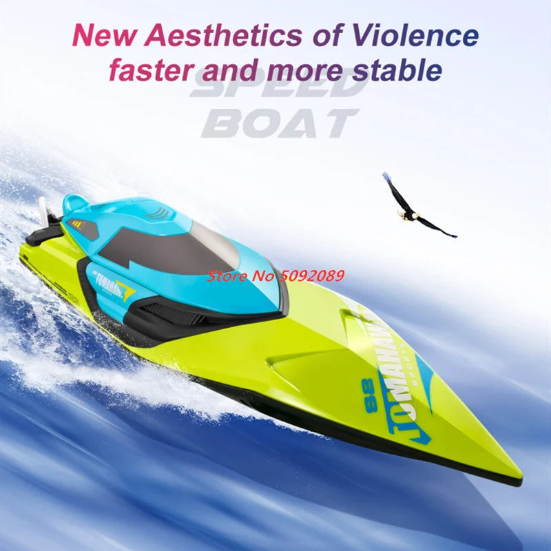 70KM/H High Speed 50CM Big 200M Remote Control Ship Boat Rowing Waterproof Capsize Reset RC Racing Boat Speedboat Add Carry Bag