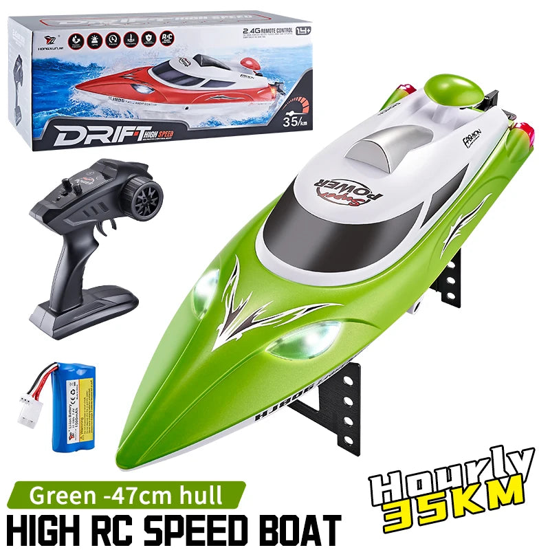 RC Speedboat 2.4G 35KM/H High Speed Electric Boats With Seal Waterproof  Motor Remote Control Racing Ship Outdoor Boats Toys