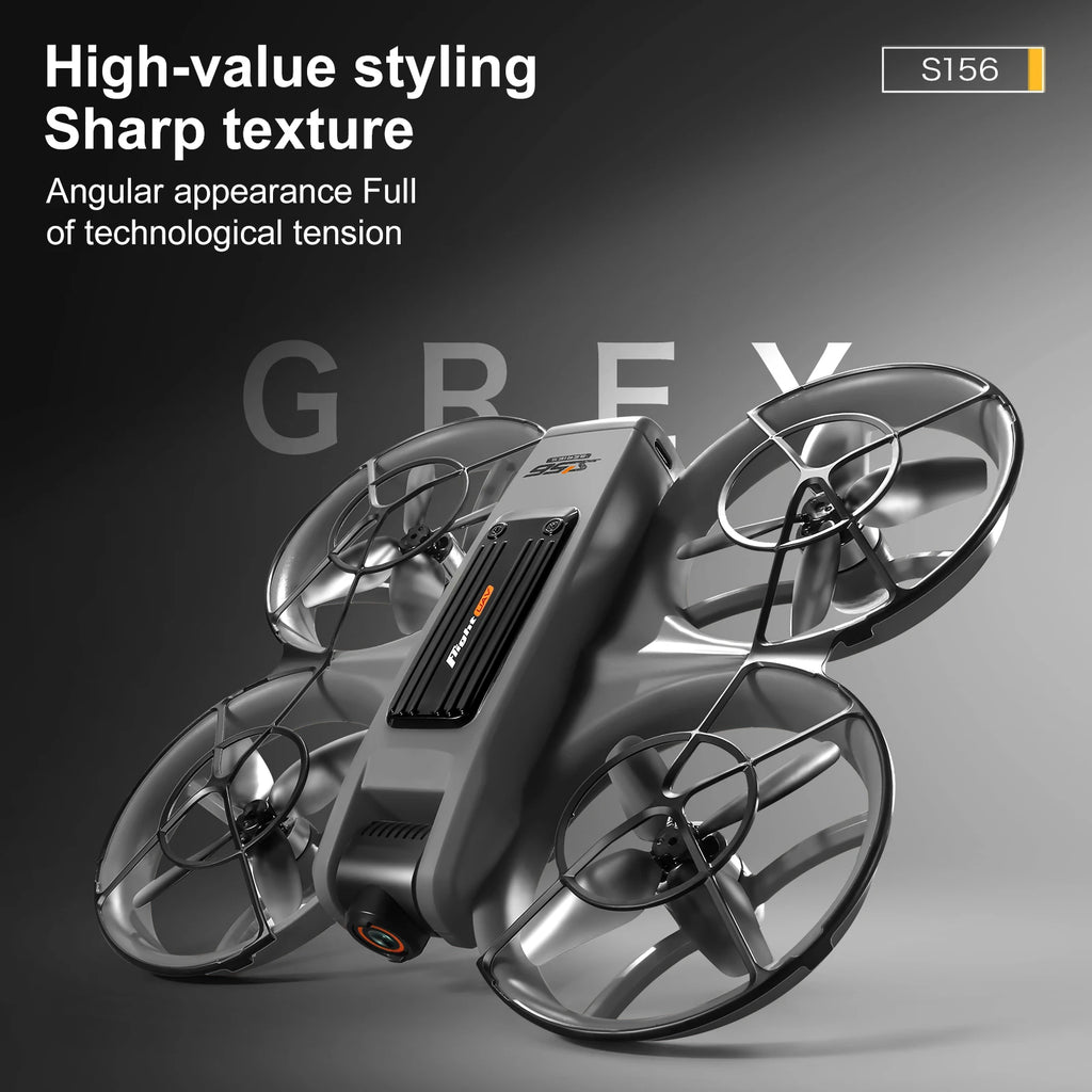S156 RC Crossing Drone Aerial Vehicle With HD Display Screen Four Axis Brushless Optical Flow Remote Control Aircraft Large Size