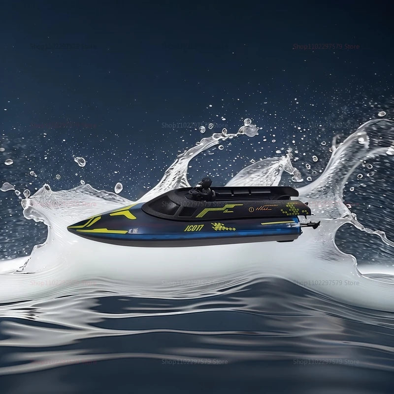 2025 JC017 RC Boat High Speed 2.4GHz Waterproof Electric Racing Toy 15 km/h Remote Control Boat for Boys Kids Teen Gift