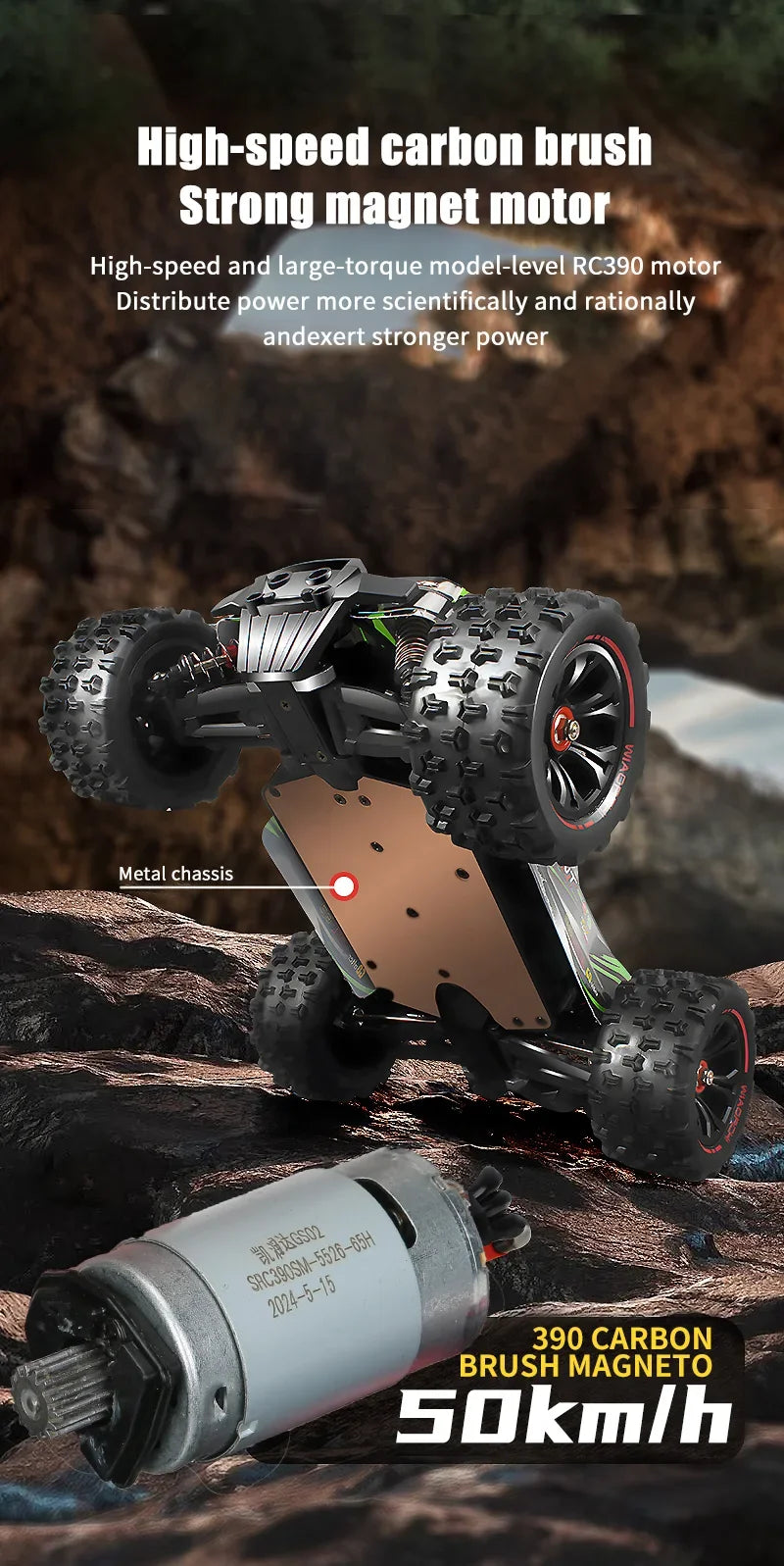 4WD 1:16 85KM/H Super Brushless 50KM/H Brushed RC Car 4x4 Off Road Remote Control High Speed Drift Racing Truck Toy Kids Adults
