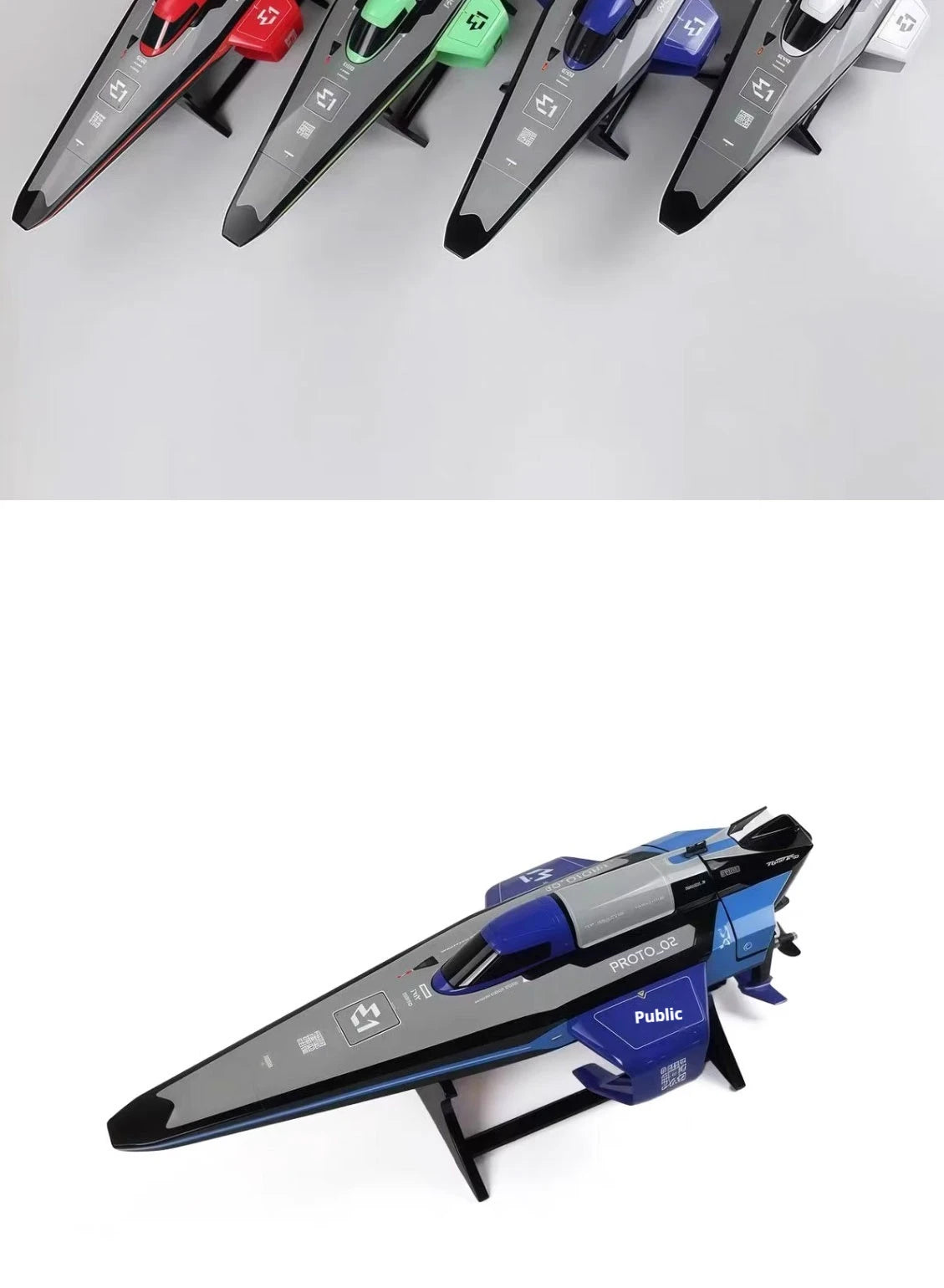 E1 Racebird Professional RC Remote Control Electric Boat High-Speed Water-Cooled Motor Hydrofoil Model Toy for Water Sports