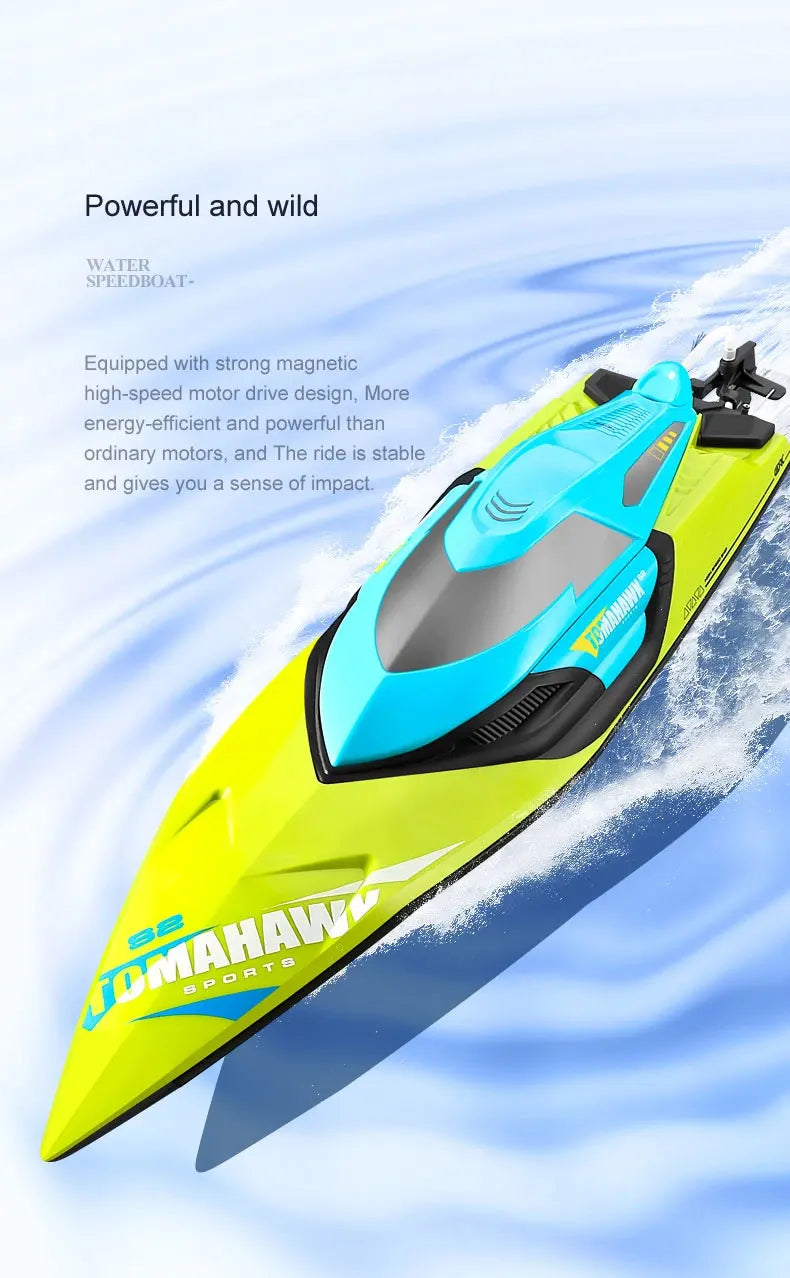 50CM RC Boat 50KM/H Professional Remote Control Speedboat High Speed Racing Big RC Yacht Endurance 20 Minutes Kids Boys Gifts