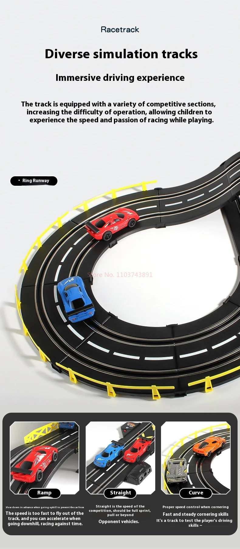 Hot selling electric remote-controlled track racing toys for large-scale track competitions 8-10 parent-child interactive toys