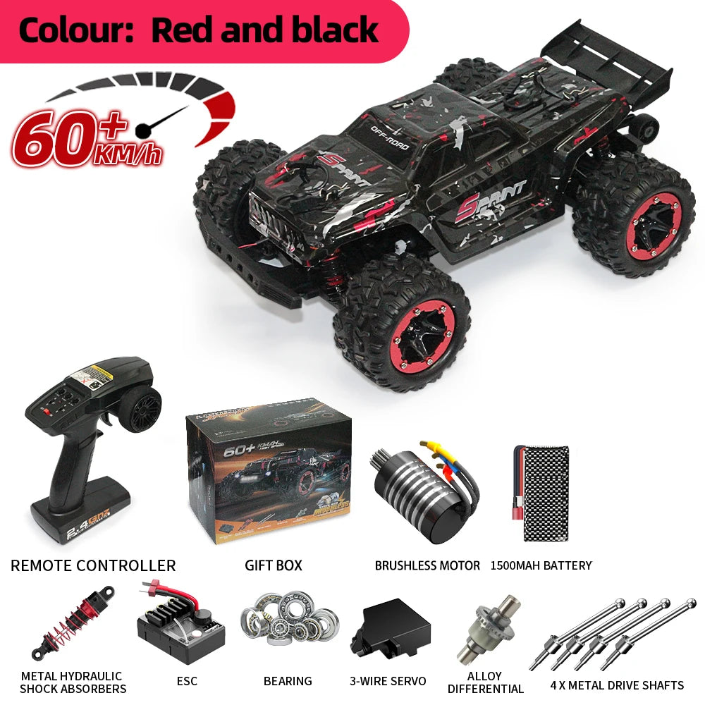 remote control car Four-wheel drive high-speed car 60km/h off-road remote cars Suitable for adults or children over 14 years old