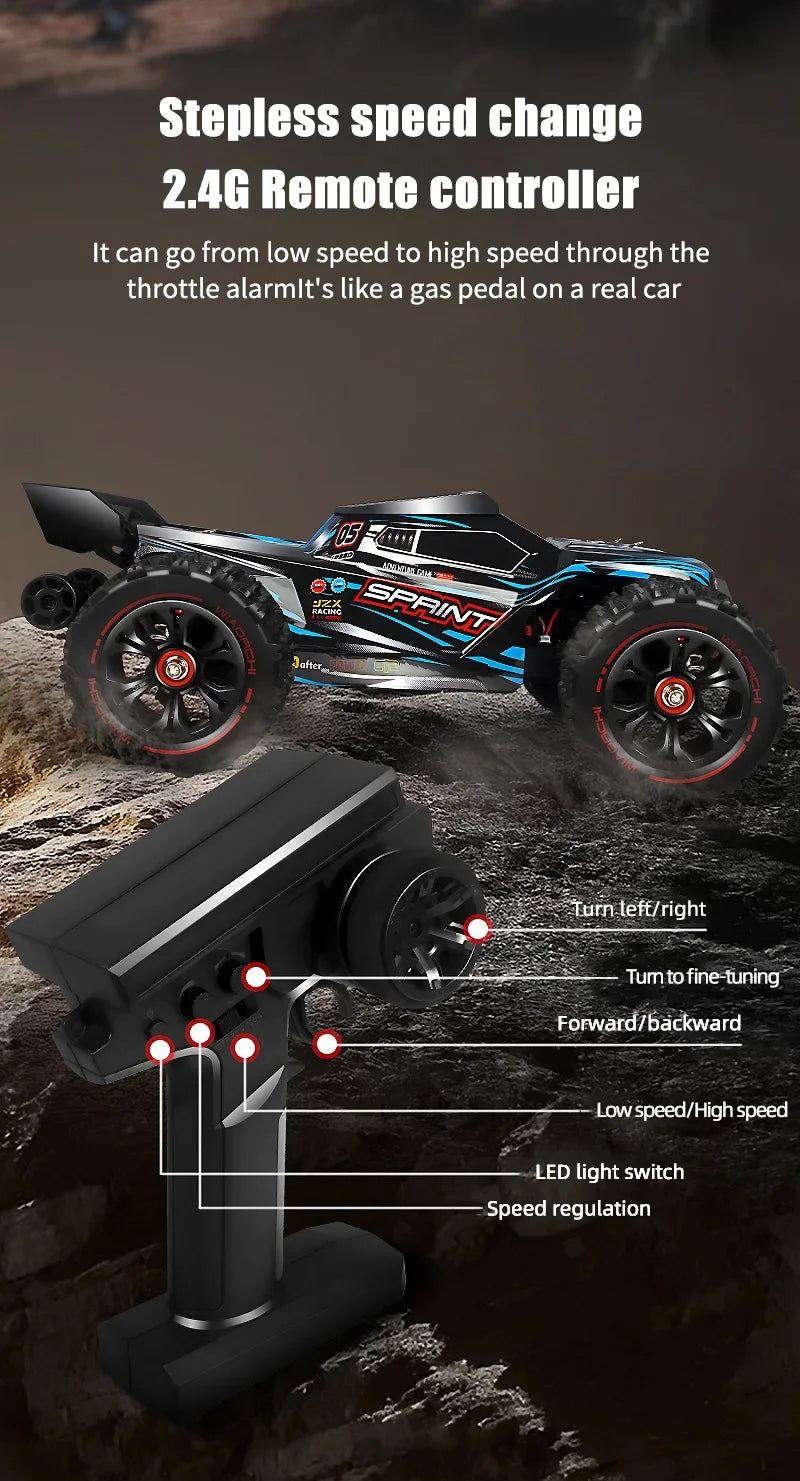 4WD 1:16 85KM/H Super Brushless 50KM/H Brushed RC Car 4x4 Off Road Remote Control High Speed Drift Racing Truck Toy Kids Adults