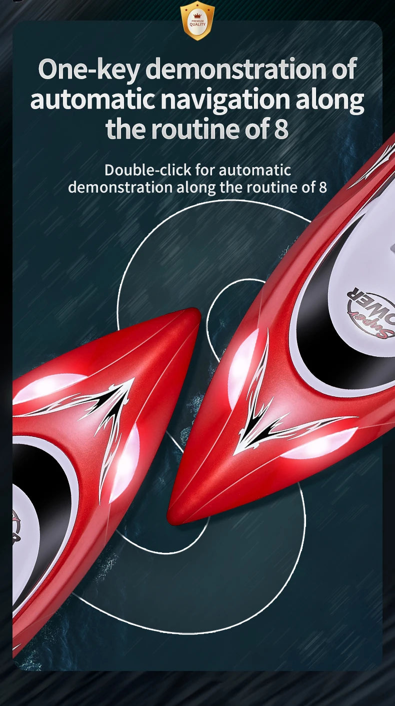 RC Speedboat 2.4G 35KM/H High Speed Electric Boats With Seal Waterproof  Motor Remote Control Racing Ship Outdoor Boats Toys