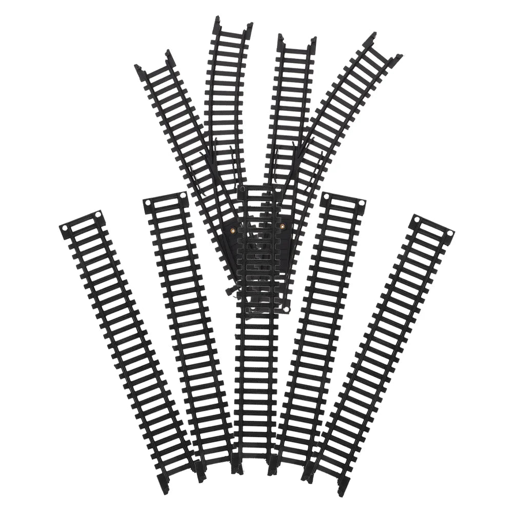 1 Set City Train Track Set Straight Tracks Road Building Toy Toy Train Plastic Train Track Model Railroad Tracks and Train Track