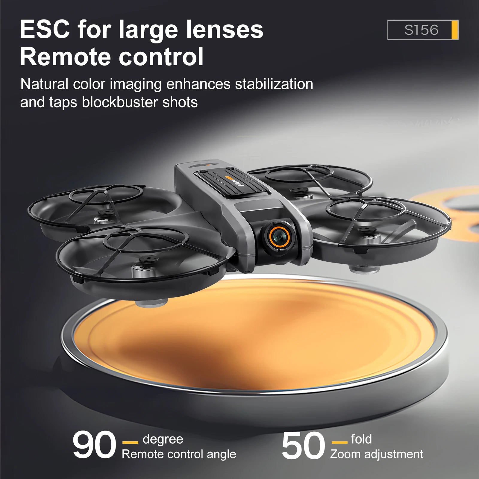 S156 RC Crossing Drone Aerial Vehicle With HD Display Screen Four Axis Brushless Optical Flow Remote Control Aircraft Large Size