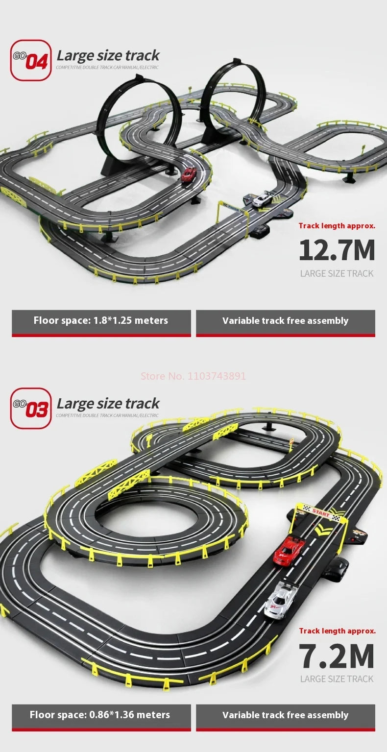 Hot selling electric remote-controlled track racing toys for large-scale track competitions 8-10 parent-child interactive toys