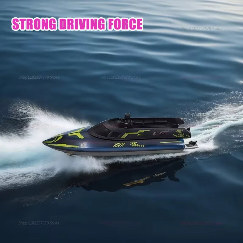 2025 JC017 RC Boat High Speed 2.4GHz Waterproof Electric Racing Toy 15 km/h Remote Control Boat for Boys Kids Teen Gift