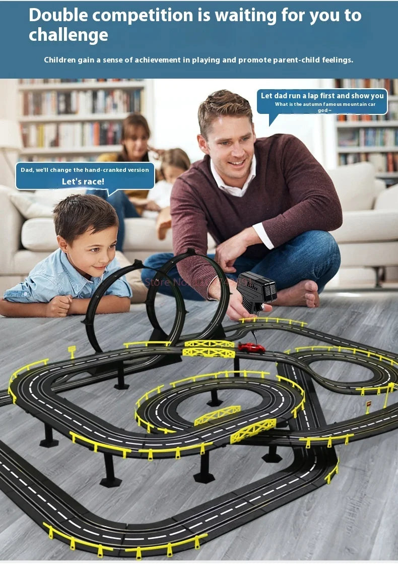 Hot selling electric remote-controlled track racing toys for large-scale track competitions 8-10 parent-child interactive toys