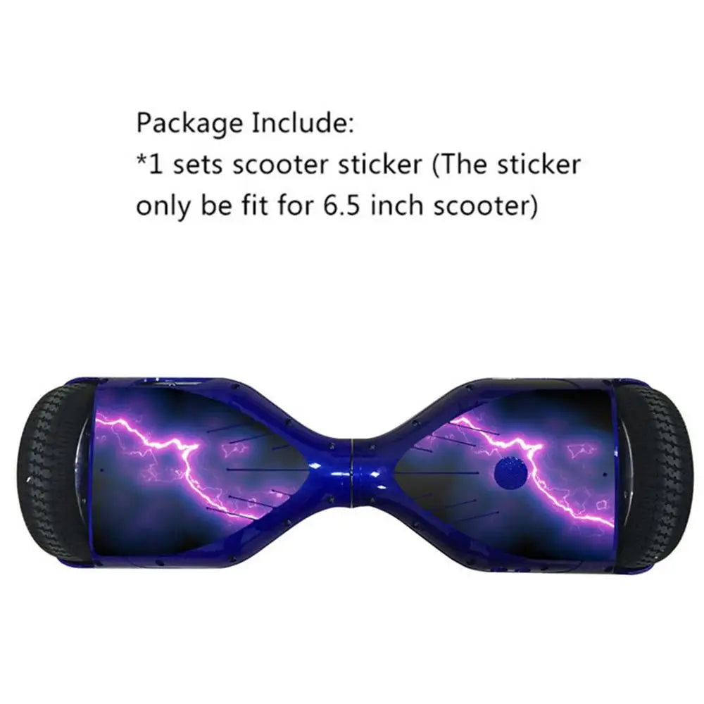 6.5 Inch Electric Scooter Sticker Hoverboard Gyro Scooter Skateboard Sticker Two Wheel Balance Board Hover Scooter
