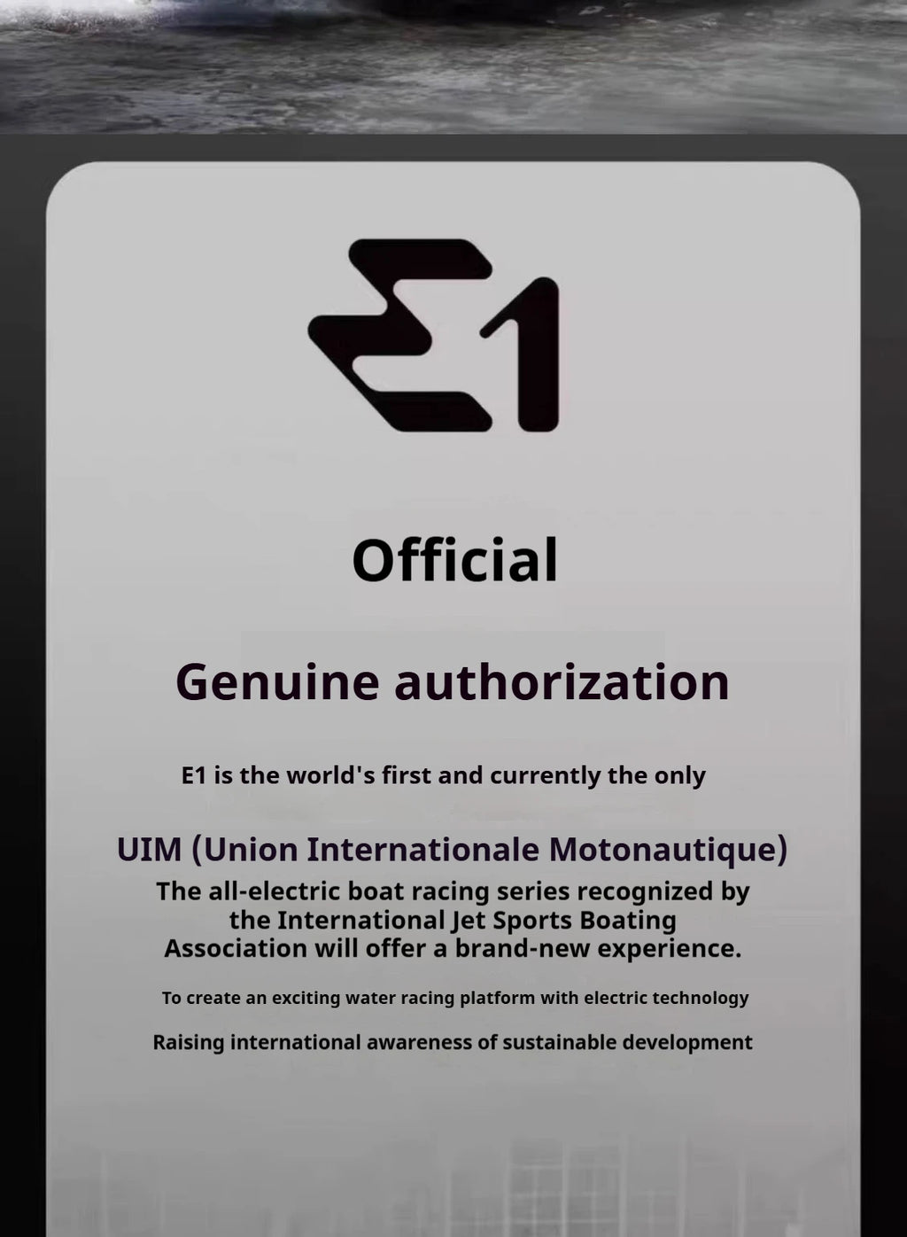 E1 Racebird Professional RC Remote Control Electric Boat High-Speed Water-Cooled Motor Hydrofoil Model Toy for Water Sports