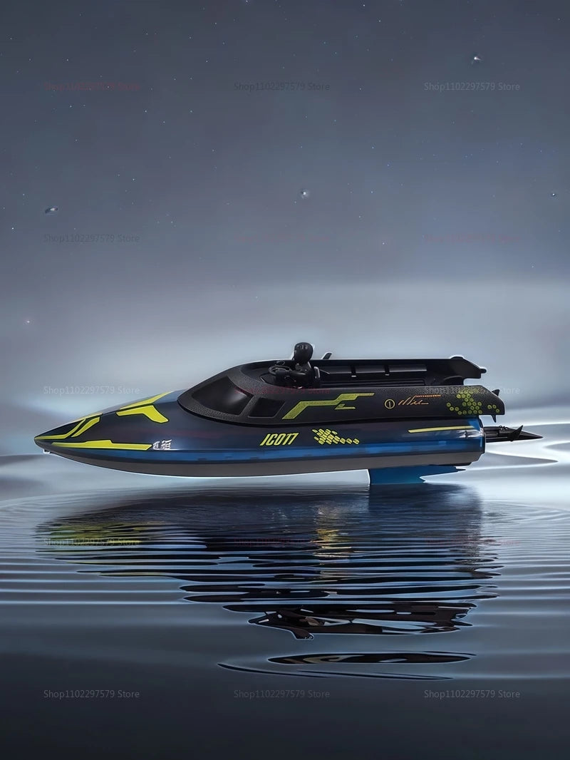 2025 JC017 RC Boat High Speed 2.4GHz Waterproof Electric Racing Toy 15 km/h Remote Control Boat for Boys Kids Teen Gift