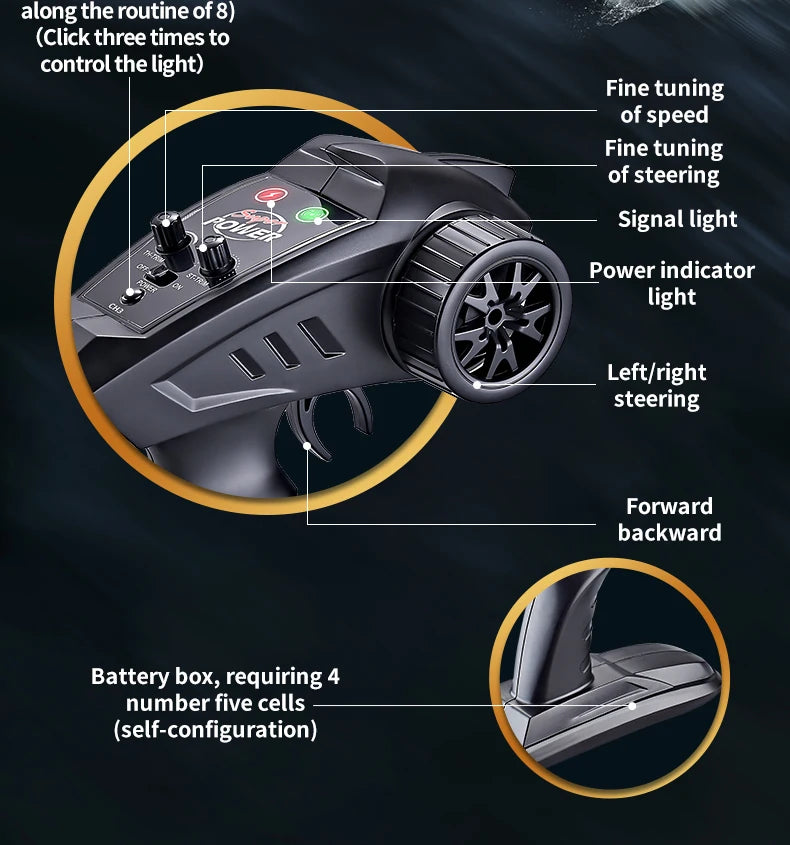 RC Speedboat 2.4G 35KM/H High Speed Electric Boats With Seal Waterproof  Motor Remote Control Racing Ship Outdoor Boats Toys