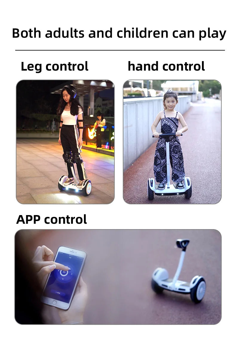 High Quality 36V Lithium Battery HoverBoard 8inch Bluetooth Self-Balancing Electric Scooter With Steering Handle