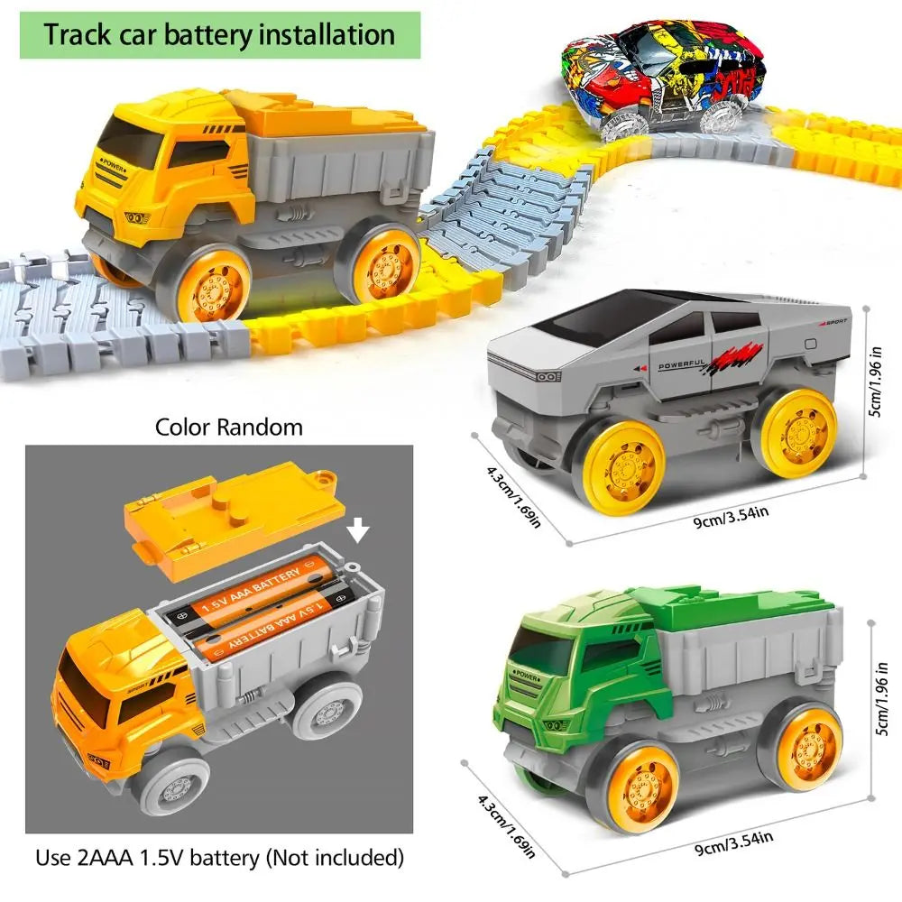 Climbing Track Track Car Train Toys Electric Railcar Puzzle Toys Electric Track Toy Mini Car Educational Kids Car Engineering