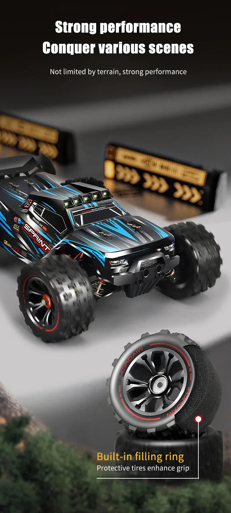 4WD 1:16 85KM/H Super Brushless 50KM/H Brushed RC Car 4x4 Off Road Remote Control High Speed Drift Racing Truck Toy Kids Adults