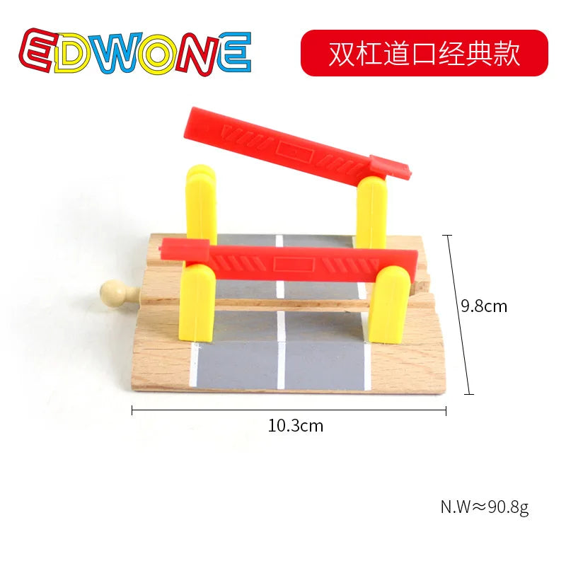 Wooden Train Tracks Accessories set Wood Railway Tracks Wooden Bridge Tunnel fit for Wood Tracks Toys Educational Toys