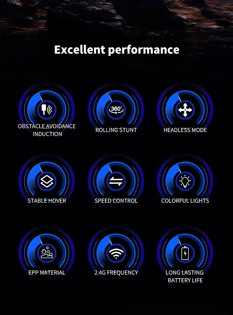 RC Drone with Camera Foam UAV Ufo Intelligent Obstacle Avoidance Aerial Aircraft Mini Helicopter Dron Toys for Kids Christmas