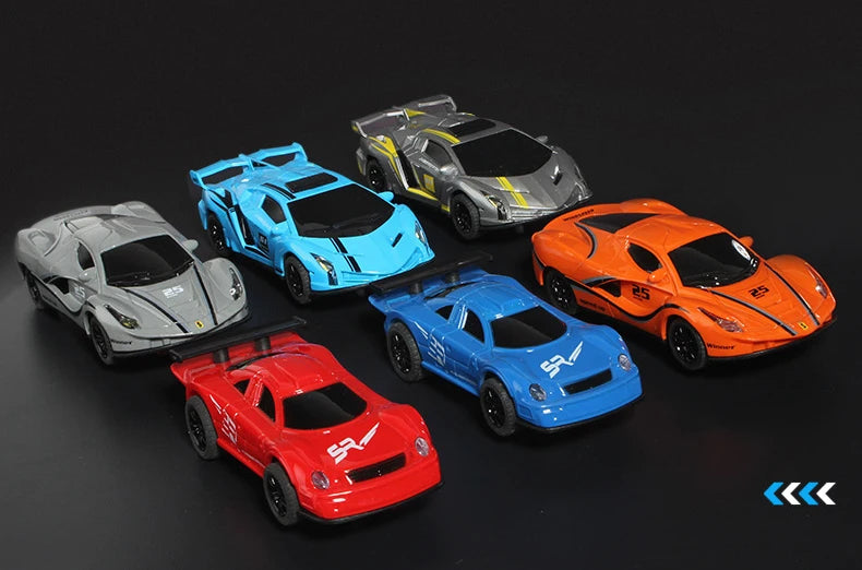 Electric 1/43 Rail Car Double Racing Track Toy Autorama Circuit Voiture Remote Control Car  Electric Railway Slot Race Car Toy