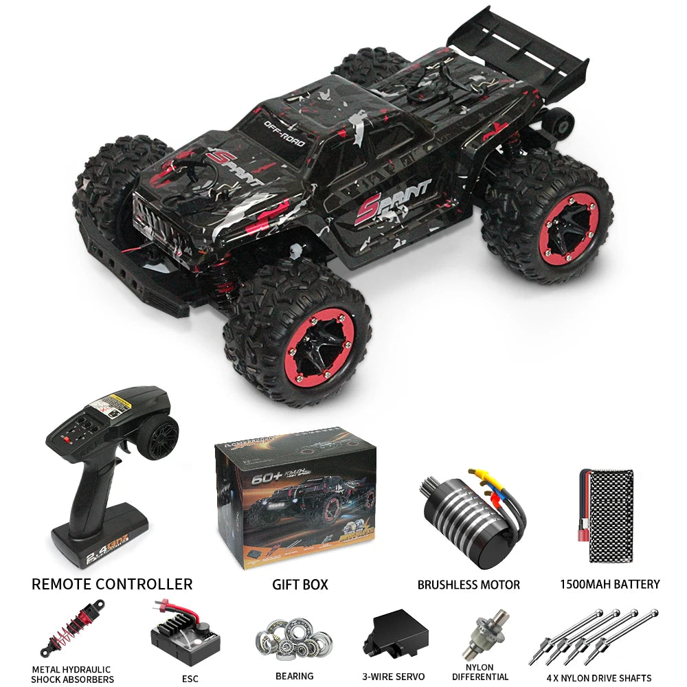 remote control car Four-wheel drive high-speed car 60km/h off-road remote cars Suitable for adults or children over 14 years old