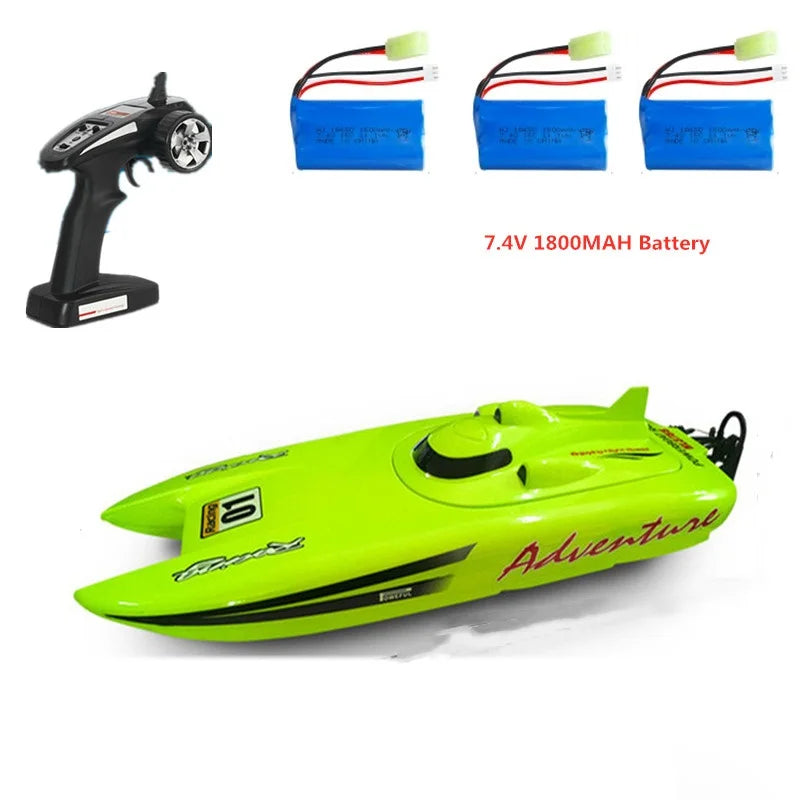 40KM/H Electric High Speed RC Speedboat 53CM Large Two-way Navigation Anti-Collision 2.4G RC Racing Boat Waterproof  Water Game
