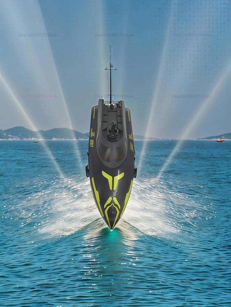 2025 JC017 RC Boat High Speed 2.4GHz Waterproof Electric Racing Toy 15 km/h Remote Control Boat for Boys Kids Teen Gift